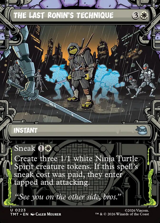 The Last Ronin's Technique, Teenage Mutant Ninja Turtles Card Art