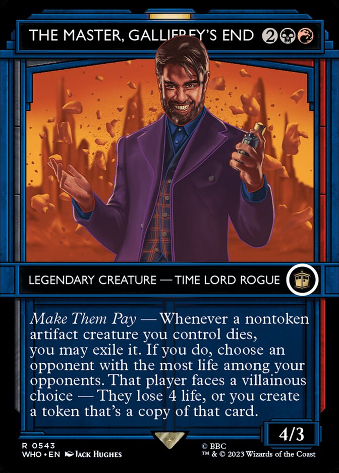 The Master, Gallifrey's End - Foil