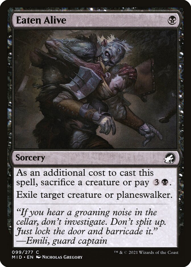 Eaten Alive, Innistrad: midnight hunt Card Art