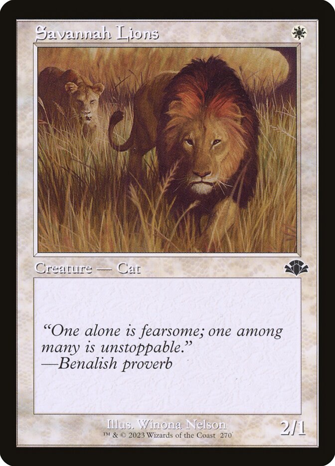 Savannah Lions, Dominaria Remastered Card Art