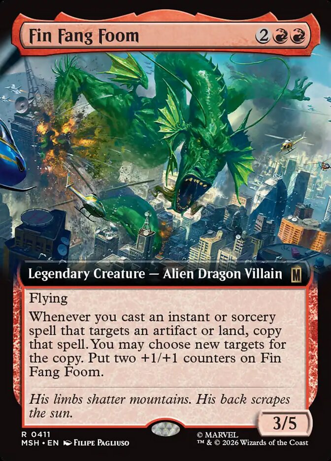 Fin Fang Foom, Marvel Super Heroes Card Art