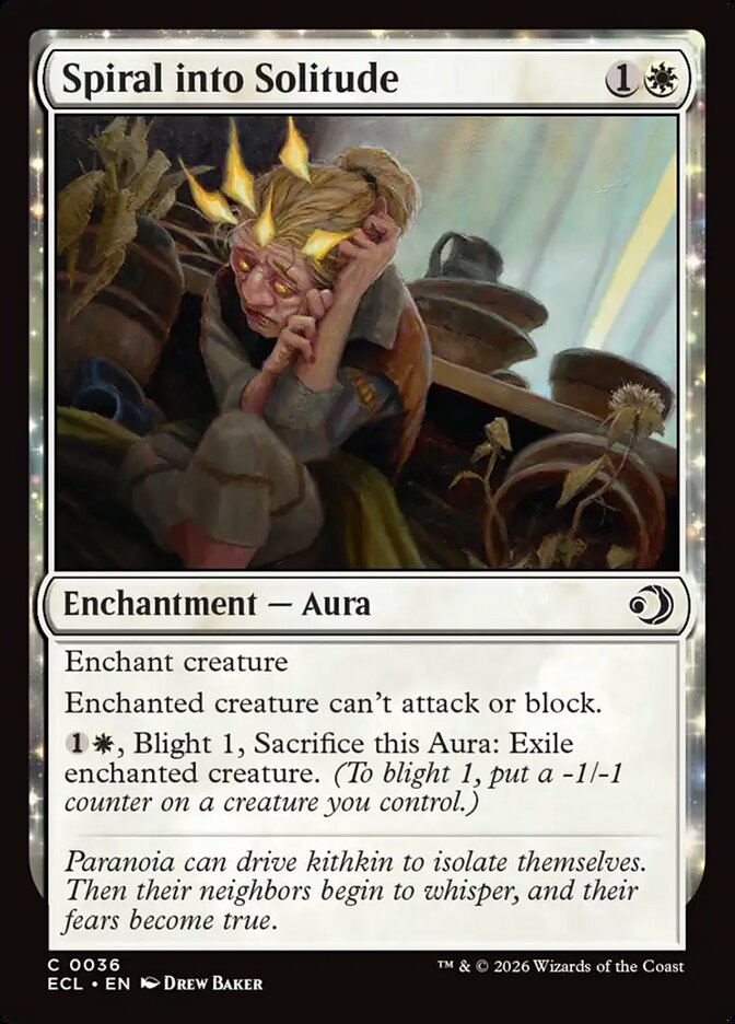 Spiral into Solitude, Lorwyn Eclipsed Card Art