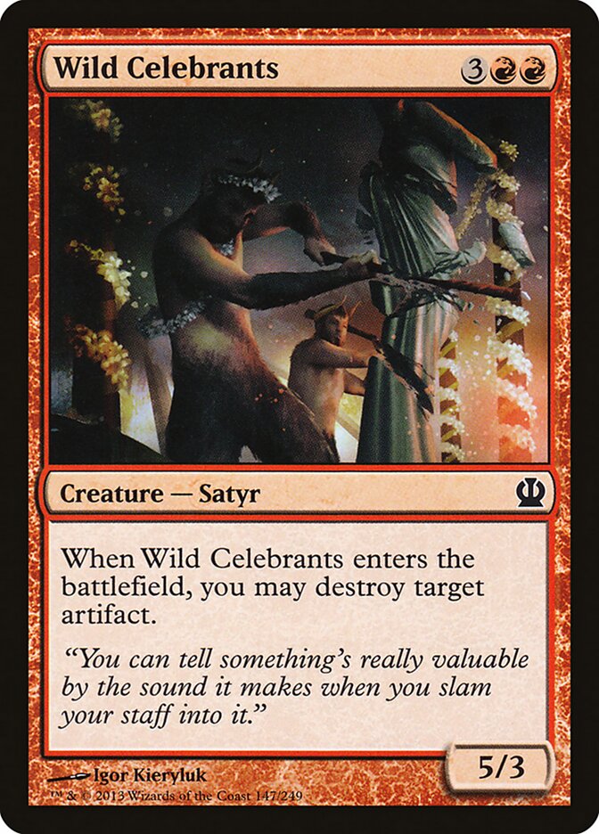 Wild Celebrants, Theros Card Art
