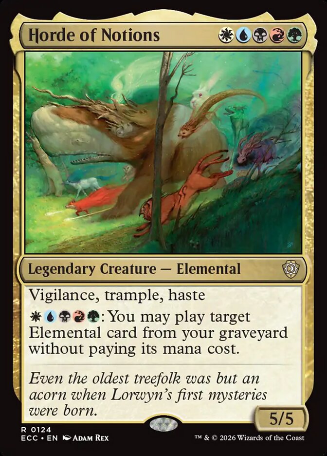 Horde of Notions, Lorwyn Eclipsed Commander Card Art