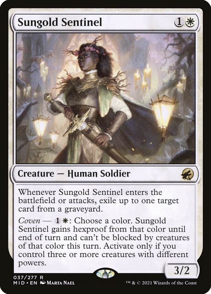 Sungold Sentinel, Innistrad: Midnight Hunt Card Art