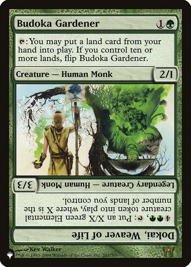 Budoka Gardener // Dokai, Weaver of Life, The List Card Art
