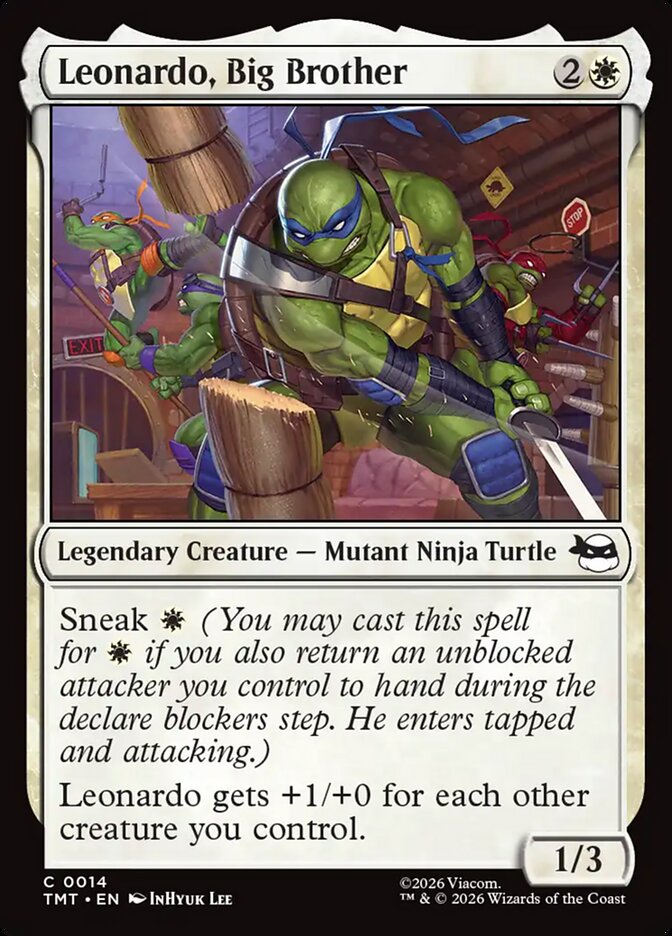 Leonardo, Big Brother, Teenage Mutant Ninja Turtles Card Art