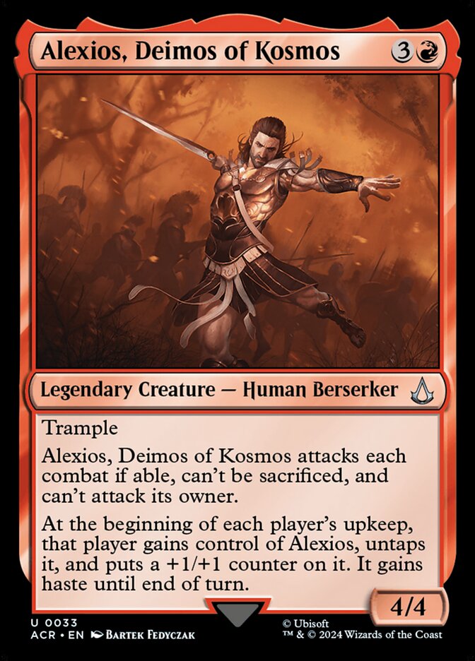Alexios, Deimos of Kosmos, Assassin's creed Card Art