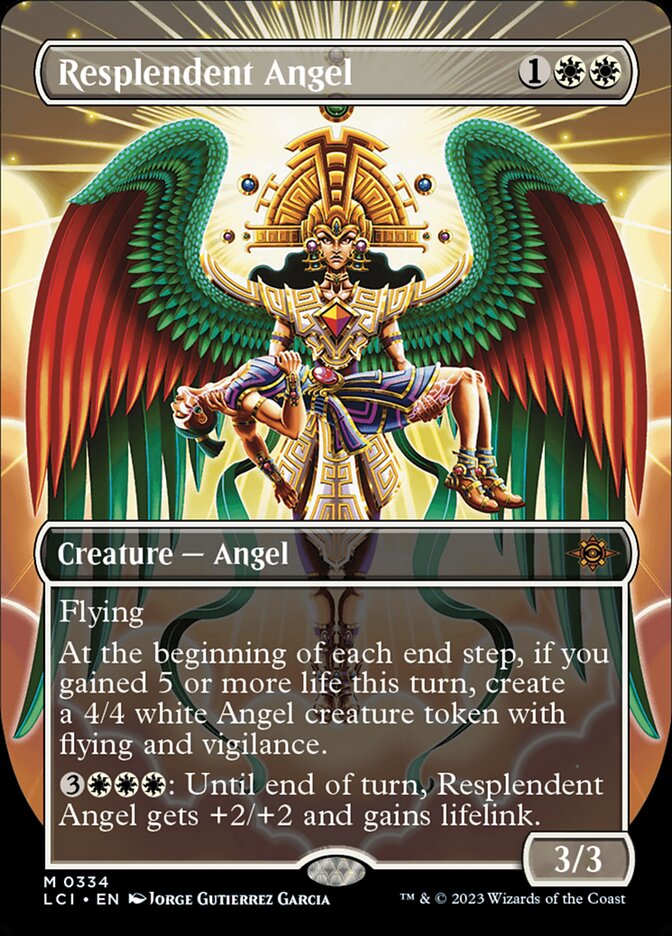 Resplendent Angel, The lost caverns of ixalan Card Art