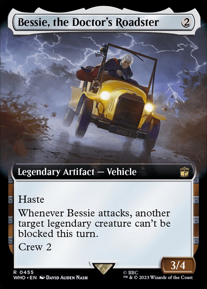 Bessie, the Doctor's Roadster, Doctor who Card Art