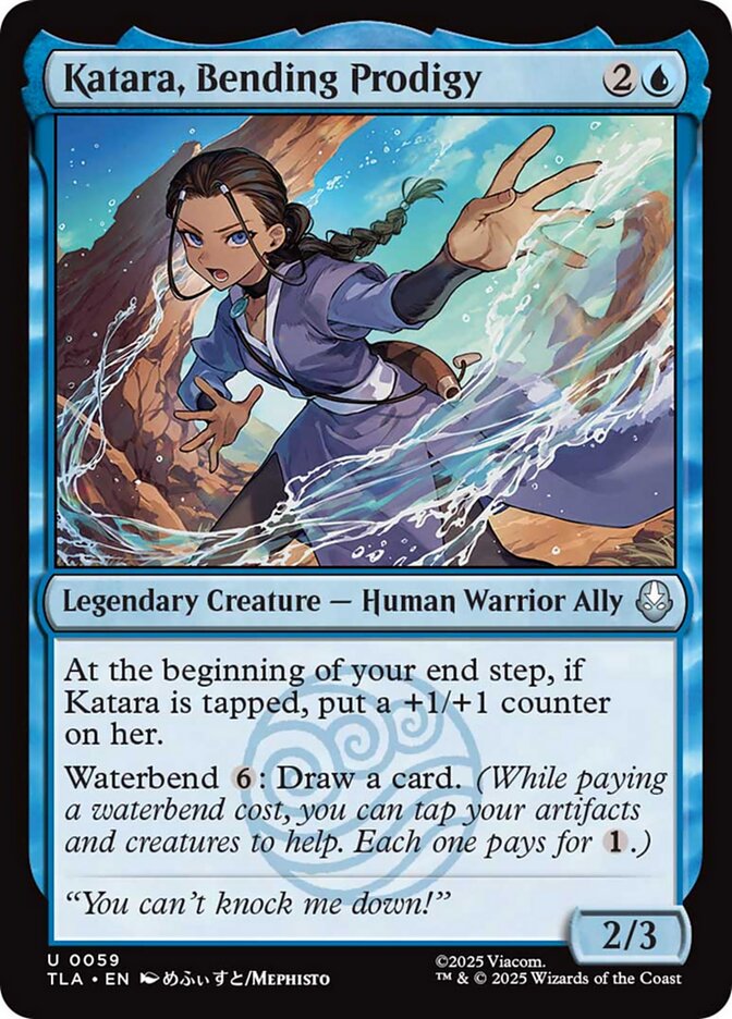 Katara, Bending Prodigy, Avatar: The Last Airbender Card Art