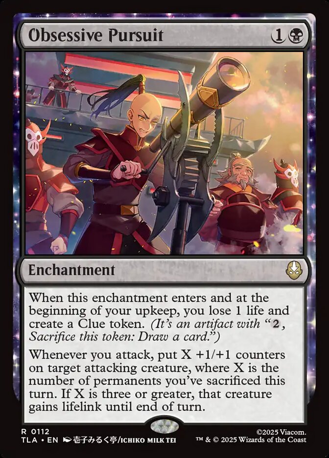 Obsessive Pursuit, Avatar: The Last Airbender Card Art