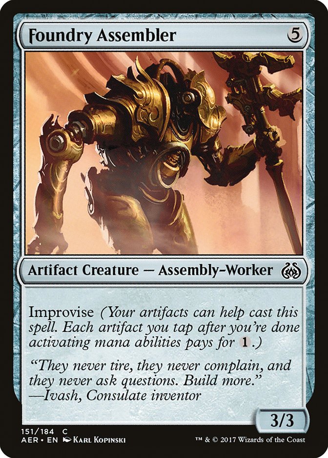 Foundry Assembler, Aether revolt Card Art