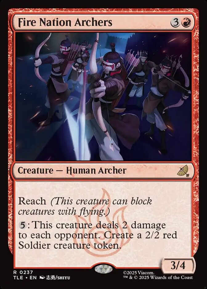 Fire Nation Archers, Avatar: The Last Airbender Eternal Card Art
