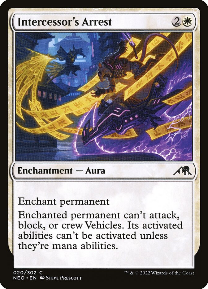 Intercessor's Arrest, Kamigawa: neon dynasty Card Art