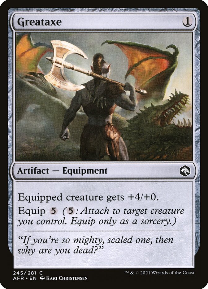 Greataxe, Adventures in the forgotten realms Card Art