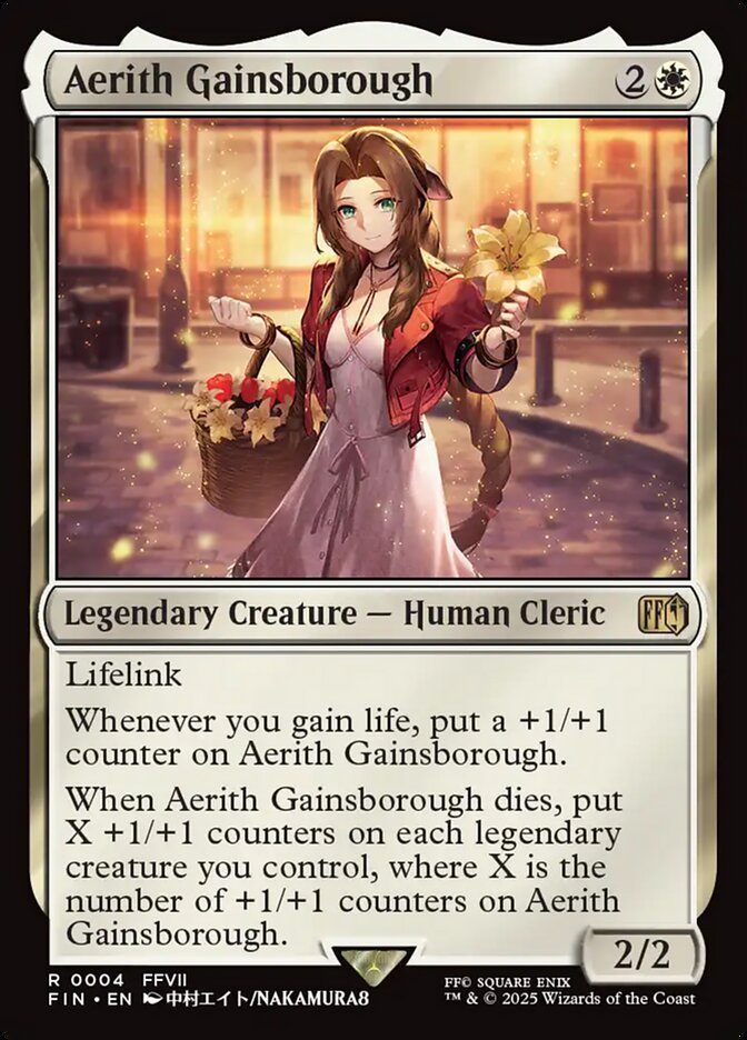 Aerith Gainsborough, Final fantasy Card Art