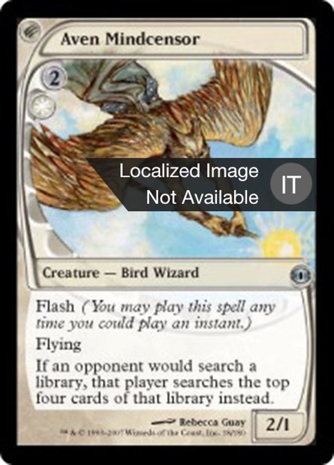 Aven Mindcensor, Future Sight Card Art