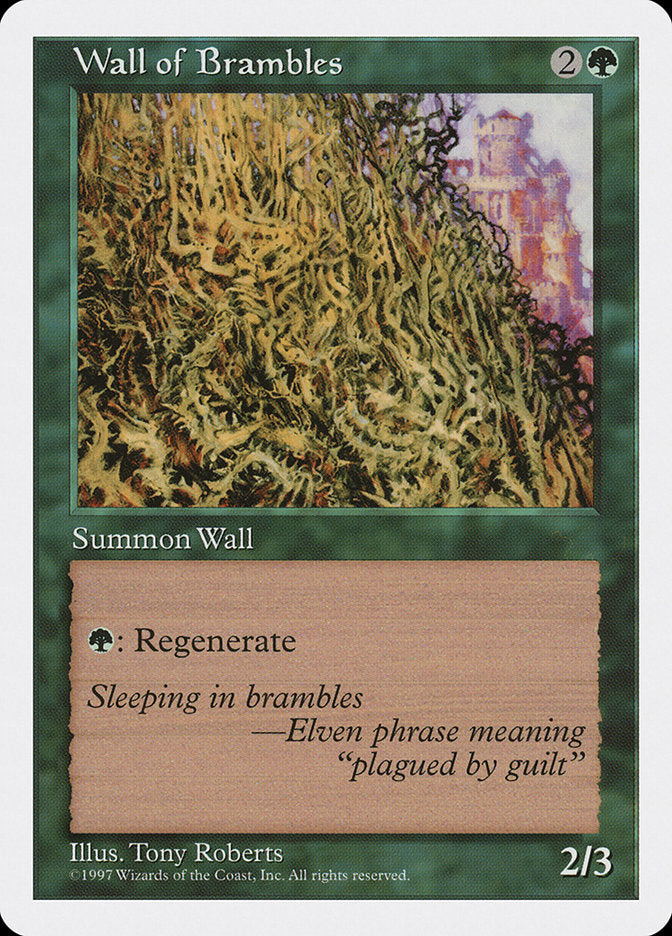 Wall of Brambles, Fifth edition Card Art