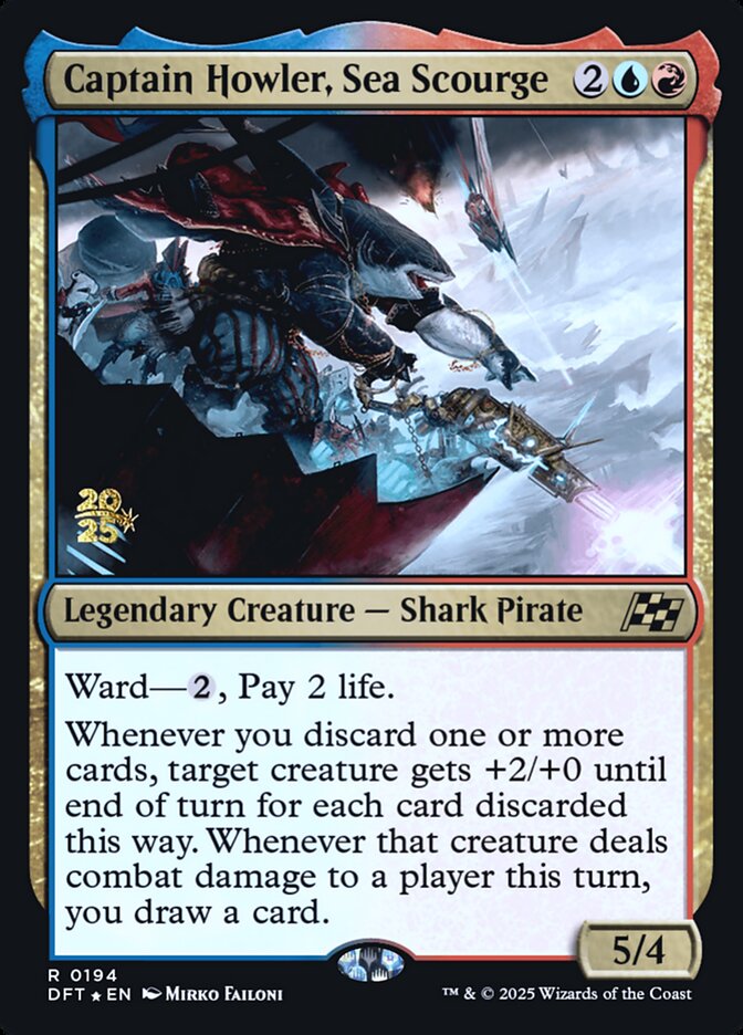 Captain Howler, Sea Scourge, Aetherdrift promos Card Art