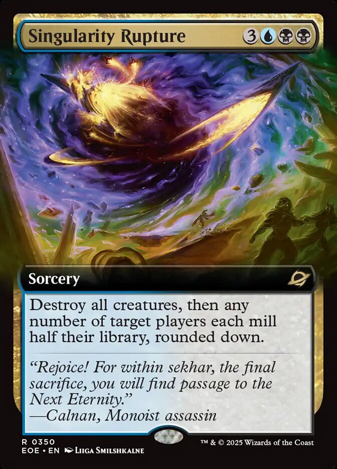 Singularity Rupture, Edge Of Eternities Card Art