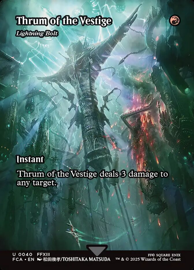 Lightning Bolt, Final fantasy: through the ages Card Art