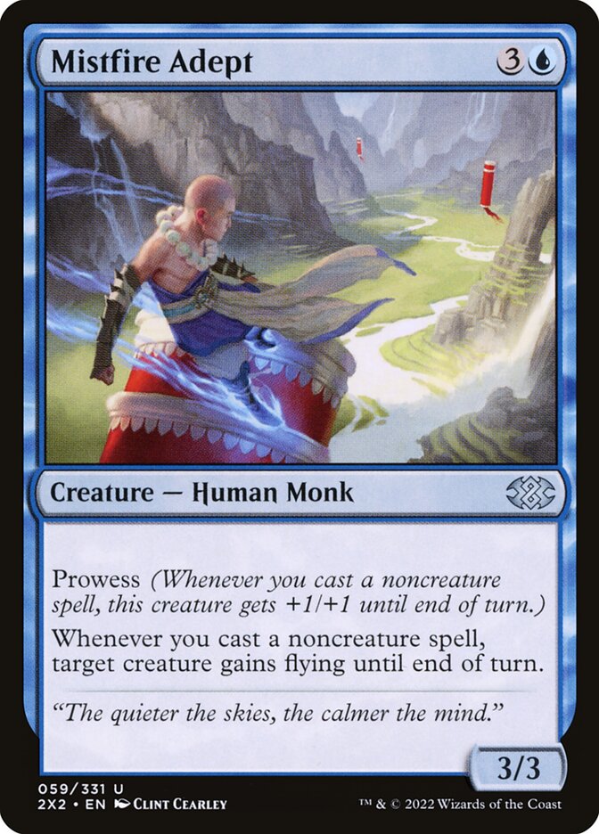 Mistfire Adept, Double masters 2022 Card Art