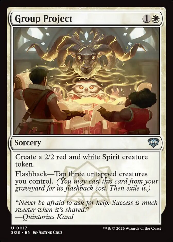 Group Project, Secrets Of Strixhaven Card Art
