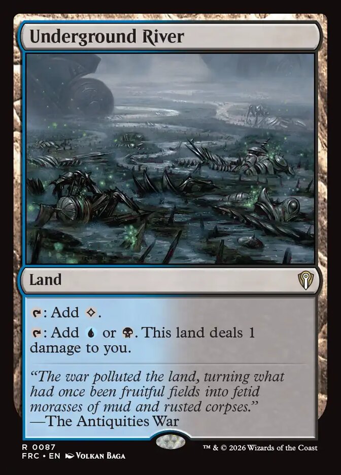 Underground River, Reality Fracture Commander Card Art