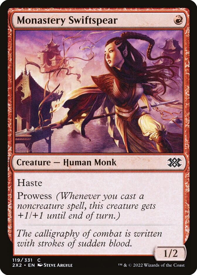 Monastery Swiftspear, Double masters 2022 Card Art