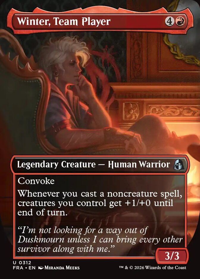 Winter, Team Player, Reality Fracture Card Art