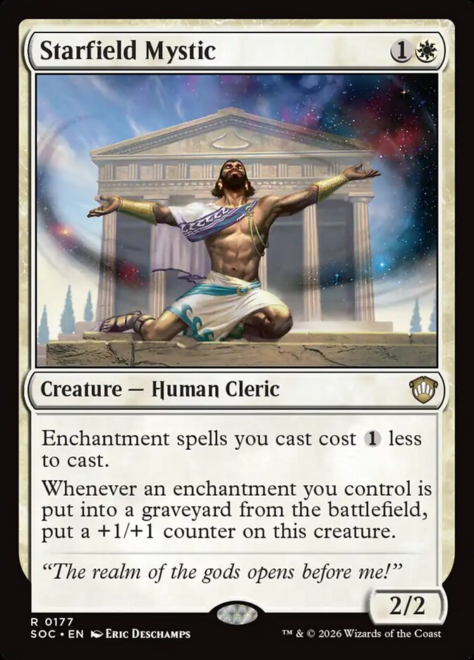 Starfield Mystic, Secrets Of Strixhaven Commander Card Art