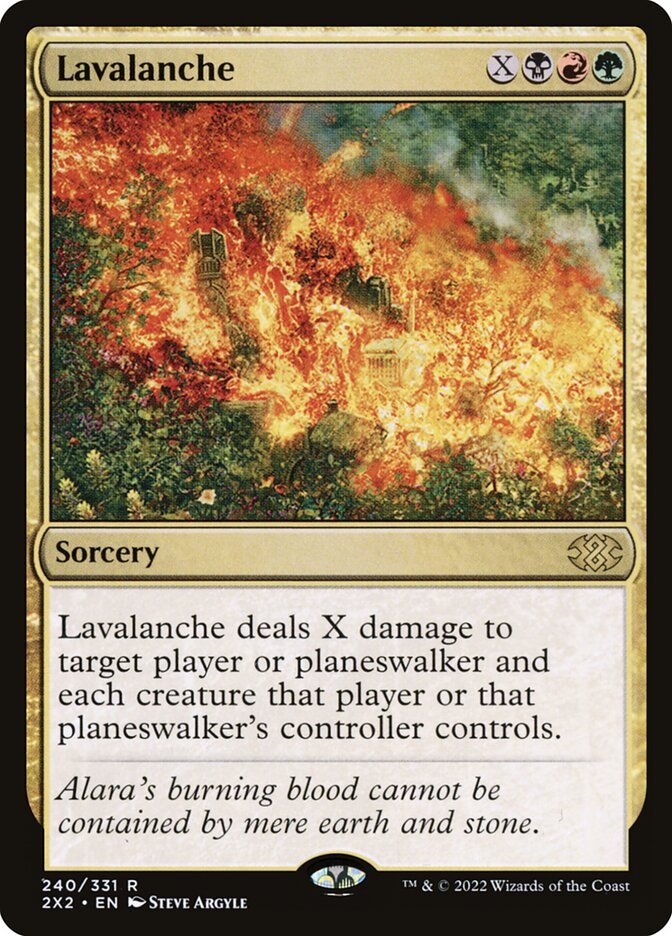Lavalanche, Double masters 2022 Card Art