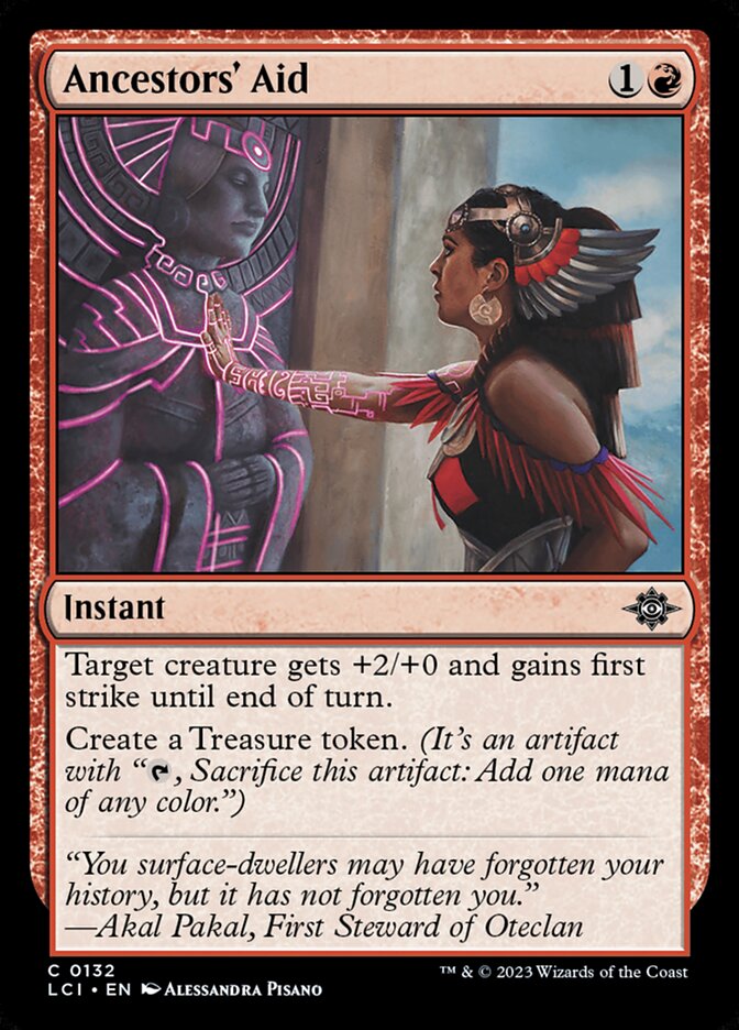Ancestors' Aid, The lost caverns of ixalan Card Art
