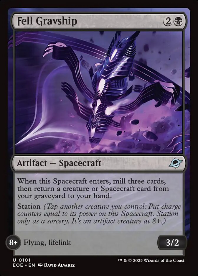 Fell Gravship, Edge Of Eternities Card Art