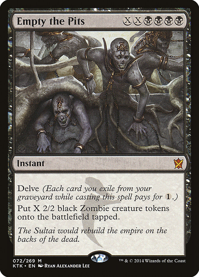 Empty the Pits, Khans of tarkir Card Art