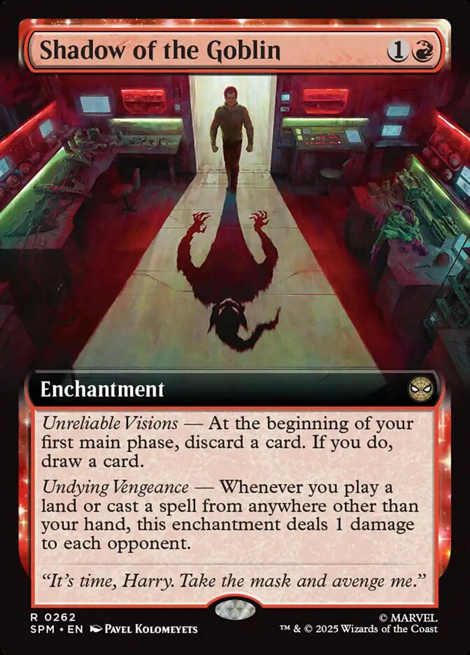 Shadow of the Goblin, Marvel'S Spider-Man Card Art