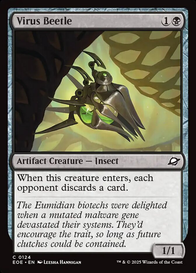 Virus Beetle, Edge Of Eternities Card Art