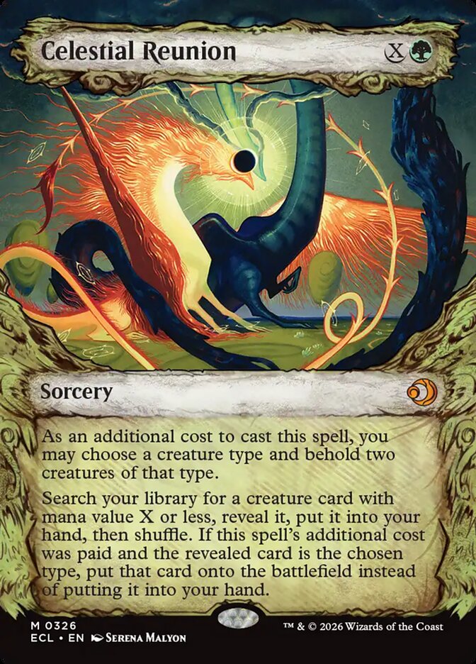 Celestial Reunion, Lorwyn Eclipsed Card Art