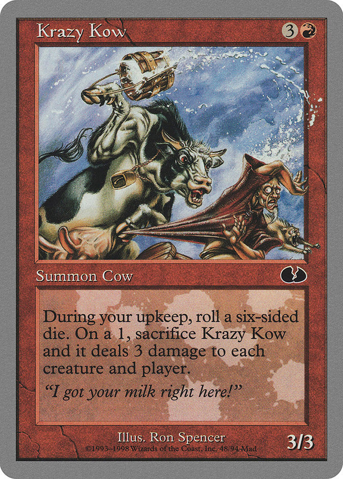 Krazy Kow, Unglued Card Art