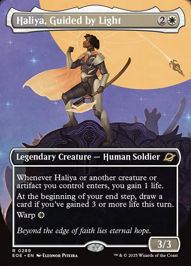 Haliya, Guided by Light, Edge Of Eternities Card Art