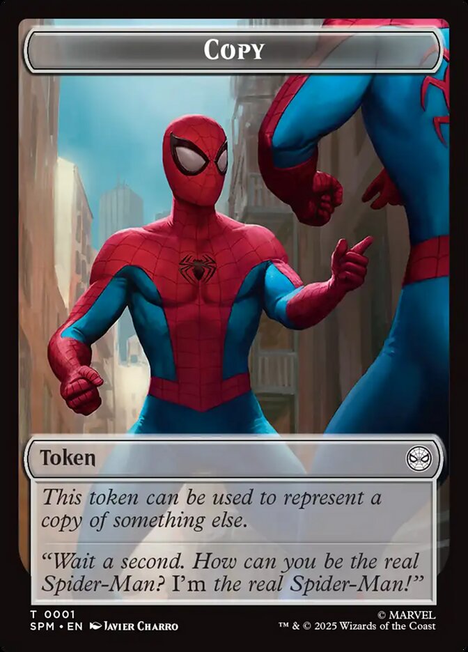 Copy, Marvel'S Spider-Man Tokens Card Art