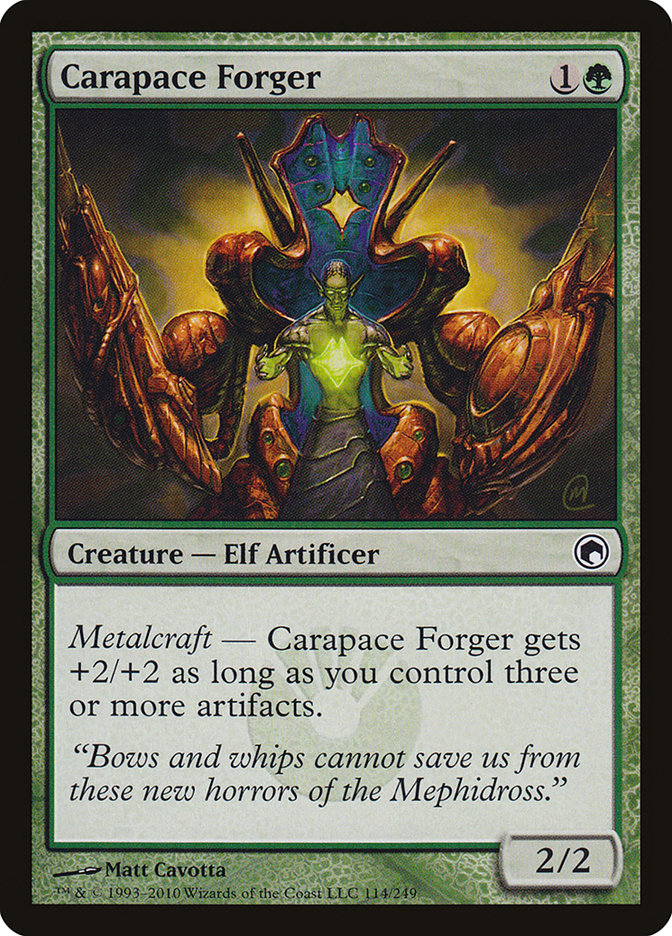 Carapace Forger, Scars Of Mirrodin Card Art