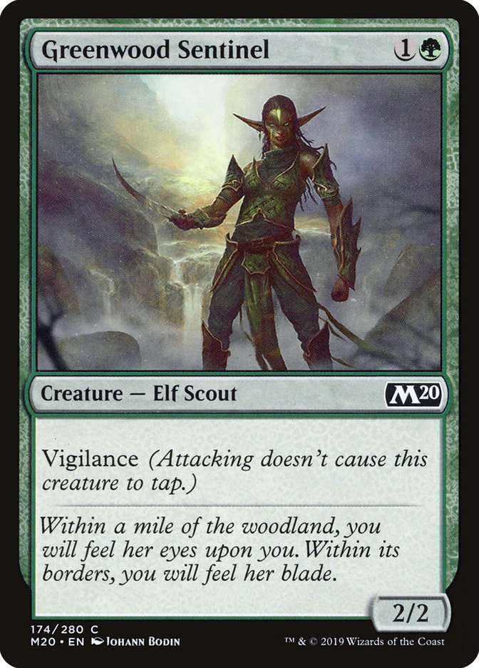 Greenwood Sentinel, Core Set 2020 Card Art