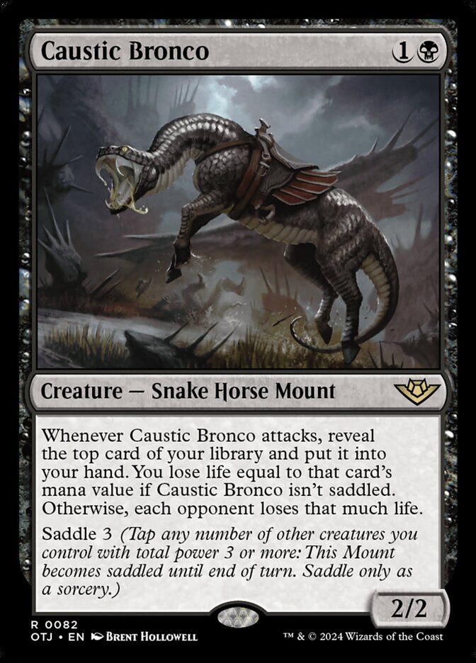 Caustic Bronco, Outlaws of thunder junction Card Art