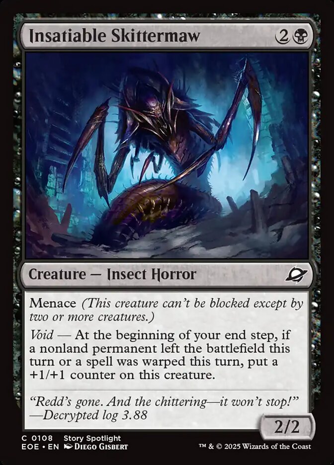Insatiable Skittermaw, Edge Of Eternities Card Art