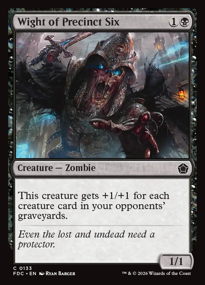 Wight of Precinct Six, Foundations Commander Card Art
