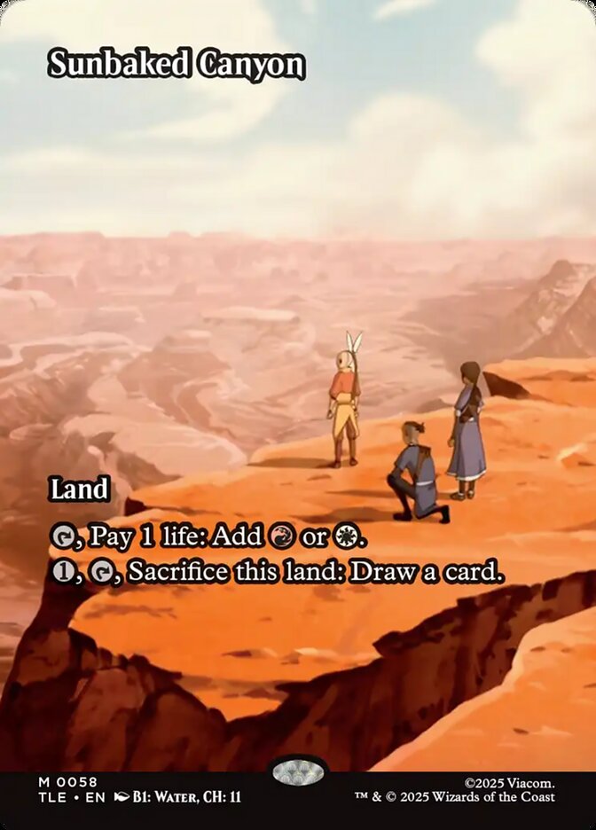 Sunbaked Canyon, Avatar: The Last Airbender Eternal Card Art