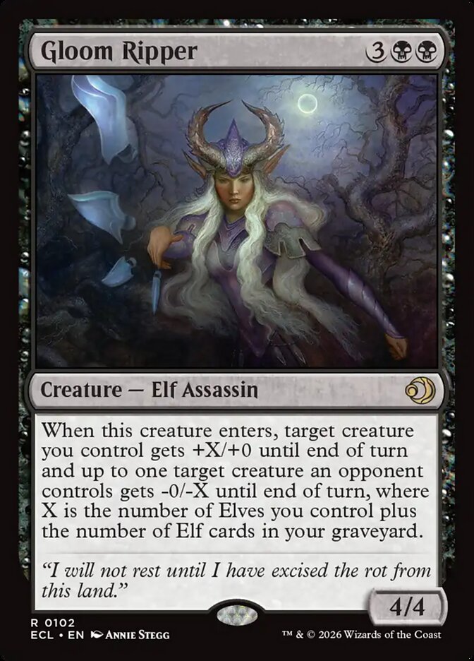 Gloom Ripper, Lorwyn Eclipsed Card Art