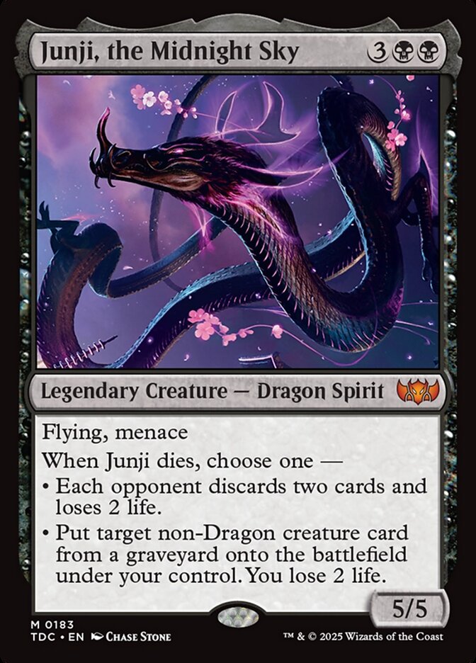 Junji, the Midnight Sky, Tarkir: Dragonstorm Commander Card Art